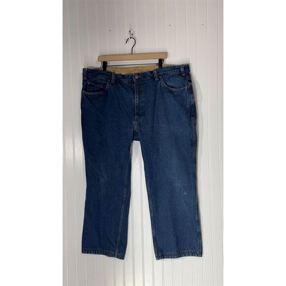 Duluth Trading Co. Jeans Men’s 44x28 Heavyweight Denim USA Made Blue Cotton - Picture 1 of 4